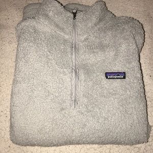 fuzzy patagonia half zip